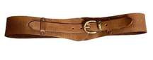 Anthropologie Rough Roses genuine, leather belt