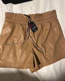 NWT  Vegan Leather Shorts