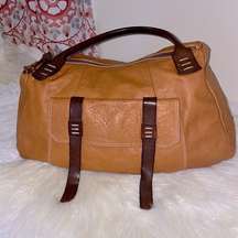 Sophia C Large Leather Tote / Handbag .Soft Italian Leather