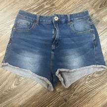 Bullhead Shorts Womens 6 Denim Co Distressed Mom Medium Wash Jeans Casual Summer