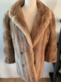 Real fur coat size medium - tag missing see measurements