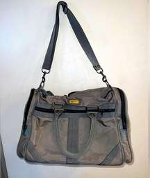 OLEG CASSINI Large Gray Duffle Bag