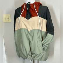 NWT Colorblock Windbreaker Jacket