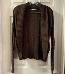 Maurice’s Brown Knit Longsleeve Short Cardigan S