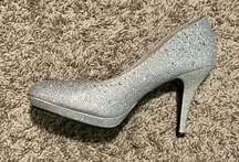 Silver Gem Heels