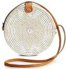 Novum round rattan bag