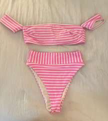 Striped Bikini Set