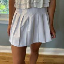 White Pleated Cheer Skirt