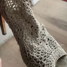 Authentic Vero Cuoio mesh tan heels