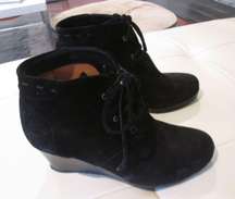 Via Spiga Fedora Black Suede Booties - Sz 8