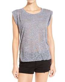 LNA PE Burnout Muscle Tee Distressed Slub Edgy XS