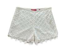 CATHERINE MALANDRINO White Eyelet Shorts Sz 10