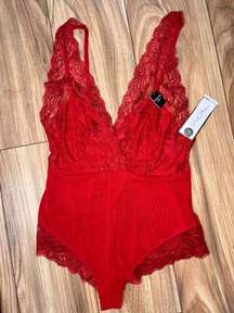 NWT Red Lingerie Bodysuit