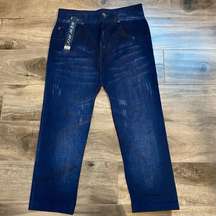 NWT New Mix Denim Look Stretchy Jeggings