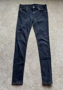 Denim & Supply Ralph Lauren Womens Black Skinny Jeans Size: 27x32