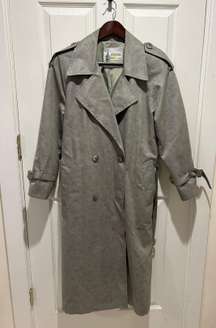 Long Belted Trench Coat