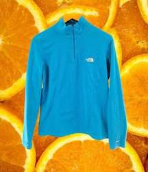 LIGHT Blue Quarter Zip North‎ Face TKA 700 Fleece Size:Large