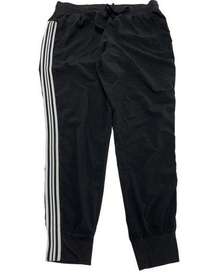 AVIA Pants Women Large Black Stripe Side Joggers Activewear Stretch Athletic