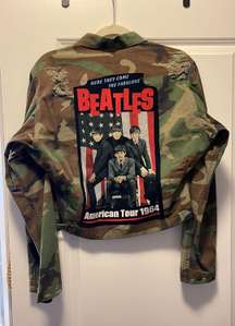 Vintage Camo Jacket Ft. The Beatles