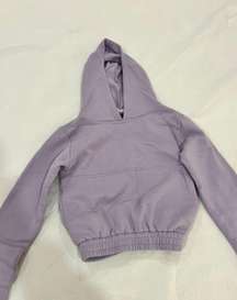 Love & Harmony Purple Cropped Hoodie