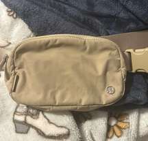 tan  belt bag