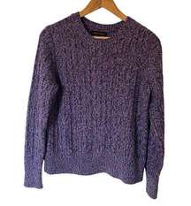 Banana Republic wool blend sweater size medium purple blue