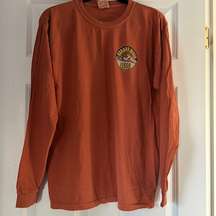 Comfort colors, size LG, burnt orange Sunday River Mountain T-shirt long sleeve