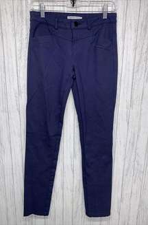 Womens Size 2 Tempo Paris Dark Blue Skinny Pants EUC