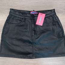 NWT Edkited Leather Mini Skirt