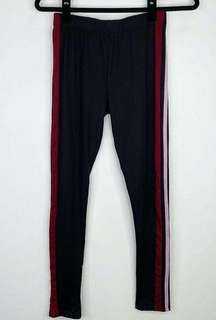 Shosho Black Side Stripe Leggings Pants Size Medium M Womens