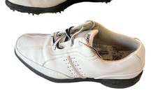 Footjoy Golf Shoes Womens 8 White Lace Up Rubber Spike Comfort