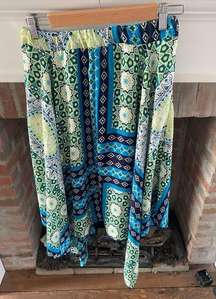 Womens By&By Swing High Low Midi Skirt Y2K Era size Small Blues