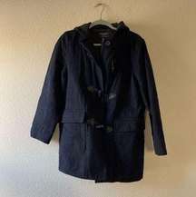 American eagle women’s navy toggle wool coat size medium