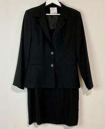Vintage Gantos Women's Outfit Set Blazer and Mini Dress Black Size 14 NWT