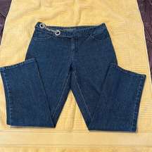 Lauren Jeans Co jeans w/ cute chain details stretchy EUC