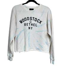 Free People Retro Brand Woodstock Ny Tie Dye Cropped Sweatshirt Women’s Size XS