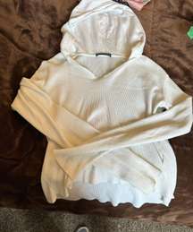 White Hooded Top