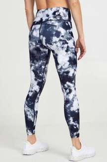 Soulcycle Tie-Dye Contour Stitch Tights Skinny Run