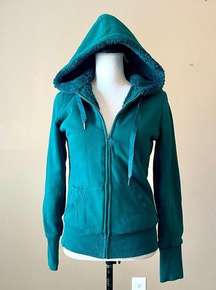 KIRRA | Green Faux Fur Lined Hooded Jacket Sz M