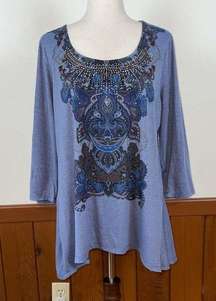 Super Cute Live and Let Live Studded Tunic!