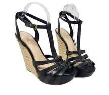 Jessica Simpson Bristol Ankle Strap Peep Toe Espadrille Platform Wedge Sandal 9