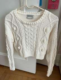 Urban Outfitters Cropped White Sweater