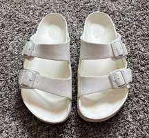 Plastic White Sandals Size 41