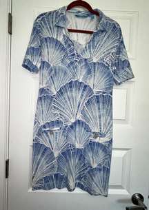 Honolulu Shell Print Cover Up Dress