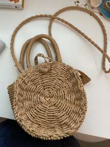 Round Rattan Bag