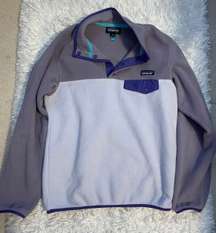 Purple Synchilla Snap-T Pullover