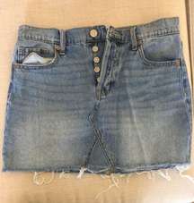 Denim Mini Skirt