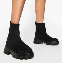 EGO chunky sock boots