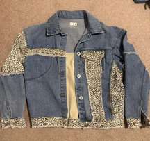 Polo Light Jean Jacket Cheetah And Leopard Print