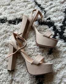 Nude Platform Heels